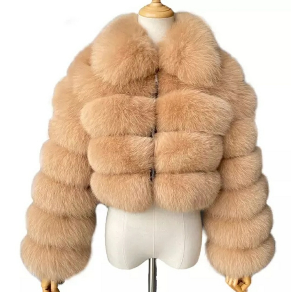 Faux fur coat for pre order from my business